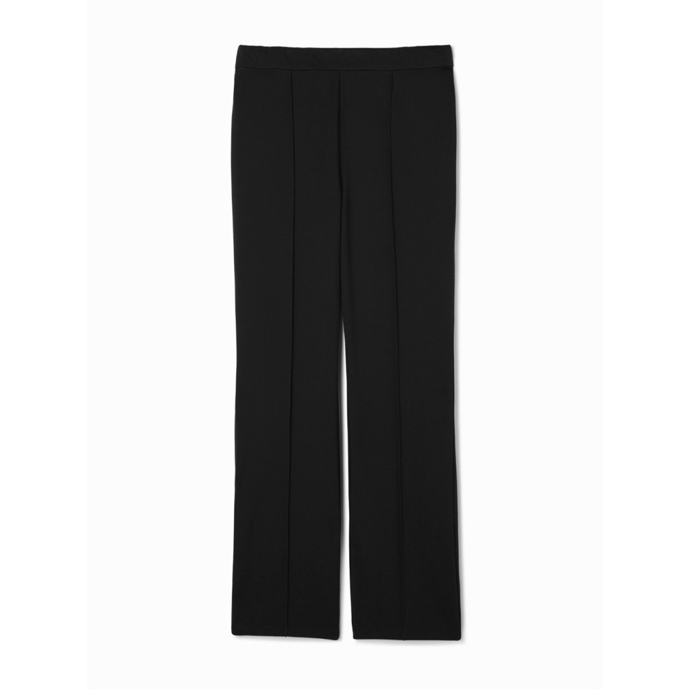 EILEEN FISHER Washable Flex Ponte Ankle ‘Kick Pant’ in Black